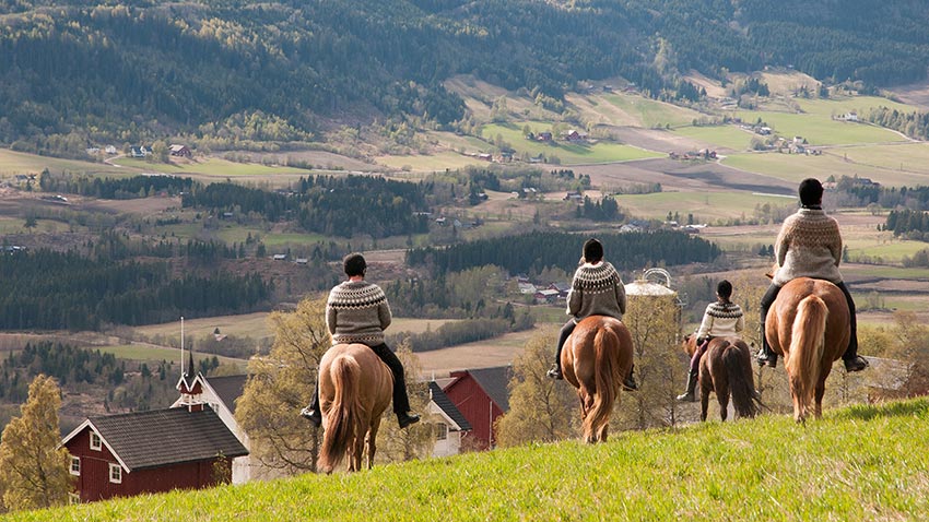 Ridetur i Østre Gausdal. Foto.